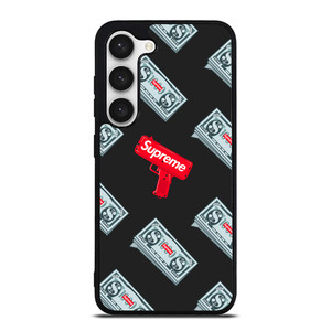 SUPREME MONEY GUN Samsung Galaxy S23 Case Cover