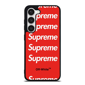 SUPREME RED OFF WHITE Samsung Galaxy S23 Case Cover