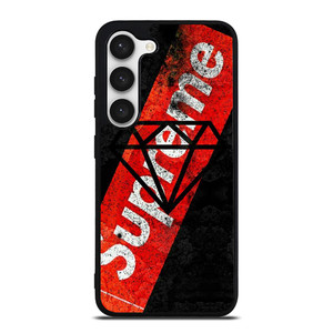 SUPREME X DIAMOND SUPPLY CO BLACK Samsung Galaxy S23 Case Cover