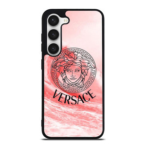VERSACE LOGO PINK WAVES Samsung Galaxy S23 Case Cover