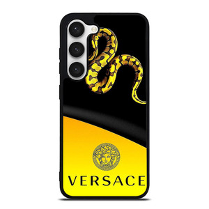VERSACE LOGO SNAKE ICON YELLOW Samsung Galaxy S23 Case Cover VERSACE LOGO SNAKE ICON YELLOW Samsung Galaxy S23 Case Cover