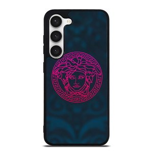VERSACE VOILET GREEN LOGO Samsung Galaxy S23 Case Cover VERSACE VOILET GREEN LOGO Samsung Galaxy S23 Case Cover