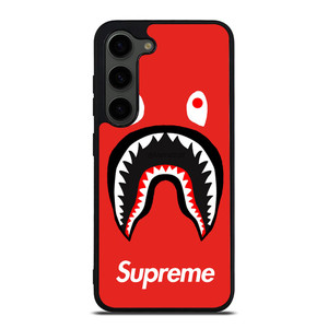 BAPE SHARK SUPREME RED Samsung Galaxy S23 Plus Case Cover BAPE SHARK SUPREME RED Samsung Galaxy S23 Plus Case Cover
