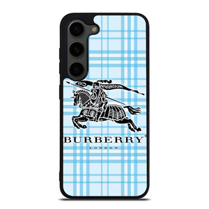 BURBERRY LOGO BLUE PATTERN Samsung Galaxy S23 Plus Case Cover BURBERRY LOGO BLUE PATTERN Samsung Galaxy S23 Plus Case Cover
