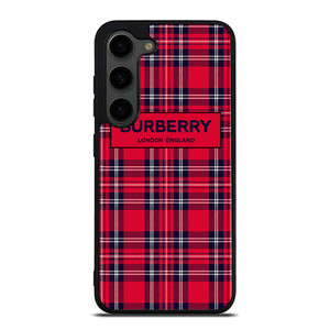 BURBERRY LONDON ENGLAND RED PATTERN Samsung Galaxy S23 Plus Case Cover BURBERRY LONDON ENGLAND RED PATTERN Samsung Galaxy S23 Plus Case Cover