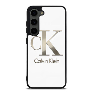 CLAVIN KLEIN CK LOGO SILVER Samsung Galaxy S23 Plus Case Cover CLAVIN KLEIN CK LOGO SILVER Samsung Galaxy S23 Plus Case Cover