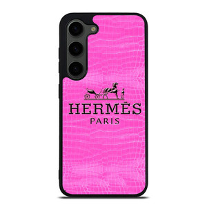 HERMES PARIS LOGO PINK LEATHER Samsung Galaxy S23 Plus Case Cover HERMES PARIS LOGO PINK LEATHER Samsung Galaxy S23 Plus Case Cover
