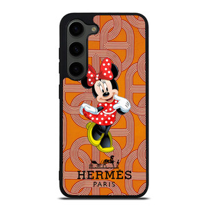 HERMES PARIS PATTERN MINNIE MOUSE DISNEY Samsung Galaxy S23 Plus Case Cover HERMES PARIS PATTERN MINNIE MOUSE DISNEY Samsung Galaxy S23 Plus Case Cover