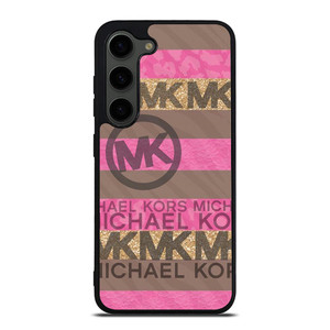 MICHAEL KORS PINK STRIP LOGO Samsung Galaxy S23 Plus Case Cover