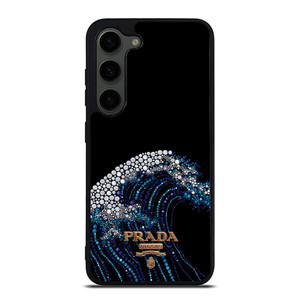 PRADA LOGO DIAMOND WAVE Samsung Galaxy S23 Plus Case Cover PRADA LOGO DIAMOND WAVE Samsung Galaxy S23 Plus Case Cover
