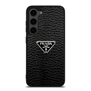 PRADA MILANO BLACK LEATHER Samsung Galaxy S23 Plus Case Cover PRADA MILANO BLACK LEATHER Samsung Galaxy S23 Plus Case Cover