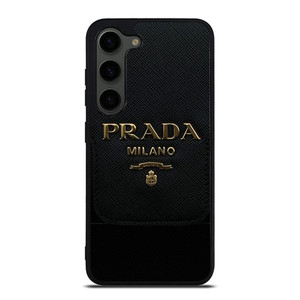 PRADA MILANO BLACK Samsung Galaxy S23 Plus Case Cover PRADA MILANO BLACK Samsung Galaxy S23 Plus Case Cover
