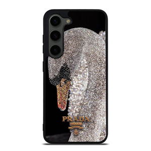 PRADA MILANO LOGO DIAMOND SWAN Samsung Galaxy S23 Plus Case Cover PRADA MILANO LOGO DIAMOND SWAN Samsung Galaxy S23 Plus Case Cover