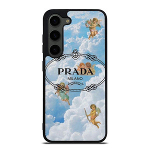 PRADA MILANO LOGO THE ANGELS Samsung Galaxy S23 Plus Case Cover PRADA MILANO LOGO THE ANGELS Samsung Galaxy S23 Plus Case Cover