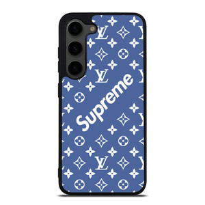 SUPREME LOUIS VUITTON BLUE Samsung Galaxy S23 Plus Case Cover