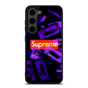 SUPREME PURPLE CASSETTE GLITCH Samsung Galaxy S23 Plus Case Cover SUPREME PURPLE CASSETTE GLITCH Samsung Galaxy S23 Plus Case Cover
