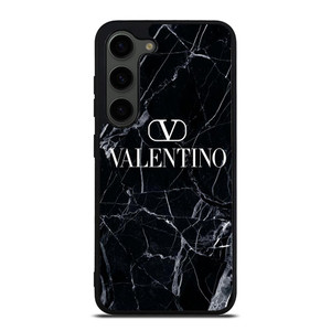 VALENTINO LOGO BLACK MARBLE Samsung Galaxy S23 Plus Case Cover