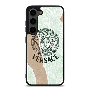 VERSACE LOGO PALM LEAVES Samsung Galaxy S23 Plus Case Cover VERSACE LOGO PALM LEAVES Samsung Galaxy S23 Plus Case Cover