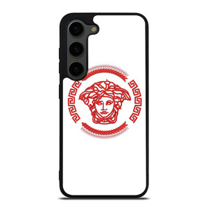 VERSACE LOGO RED EMBROIDERY ICON Samsung Galaxy S23 Plus Case Cover VERSACE LOGO RED EMBROIDERY ICON Samsung Galaxy S23 Plus Case Cover