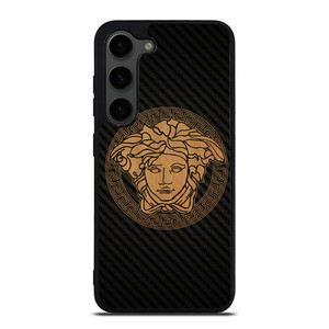 VERSACE WOOD AND CARBON LOGO Samsung Galaxy S23 Plus Case Cover