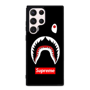 BAPE CAMO SHARK SUPREME BLACK Samsung Galaxy S23 Ultra Case Cover BAPE CAMO SHARK SUPREME BLACK Samsung Galaxy S23 Ultra Case Cover