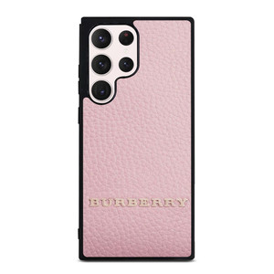 BURBERRY LOGO ON PINK LEATHER Samsung Galaxy S23 Ultra Case Cover BURBERRY LOGO ON PINK LEATHER Samsung Galaxy S23 Ultra Case Cover