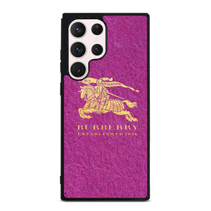 BURBERRY LOGO PINK Samsung Galaxy S23 Ultra Case Cover BURBERRY LOGO PINK Samsung Galaxy S23 Ultra Case Cover