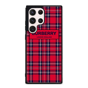 BURBERRY LONDON ENGLAND RED PATTERN Samsung Galaxy S23 Ultra Case Cover BURBERRY LONDON ENGLAND RED PATTERN Samsung Galaxy S23 Ultra Case Cover