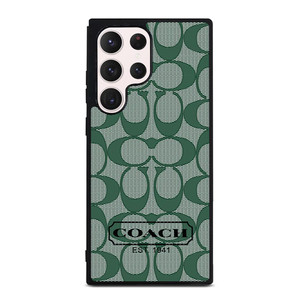 COACH GREEN LOGO PATTERN Samsung Galaxy S23 Ultra Case Cover COACH GREEN LOGO PATTERN Samsung Galaxy S23 Ultra Case Cover