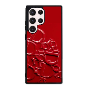 DIOR RED EMBOSS EMBLEM Samsung Galaxy S23 Ultra Case Cover DIOR RED EMBOSS EMBLEM Samsung Galaxy S23 Ultra Case Cover