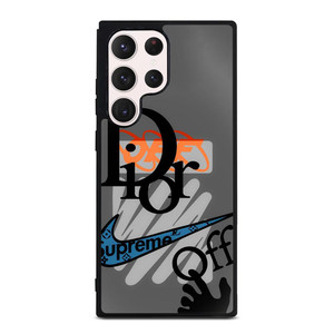 DIOR SUPREME OFF WHITE NIKE LOGO Samsung Galaxy S23 Ultra Case Cover DIOR SUPREME OFF WHITE NIKE LOGO Samsung Galaxy S23 Ultra Case Cover