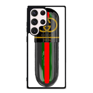 GUCCI LOGO DRUGS 100 MG ICON Samsung Galaxy S23 Ultra Case Cover GUCCI LOGO DRUGS 100 MG ICON Samsung Galaxy S23 Ultra Case Cover
