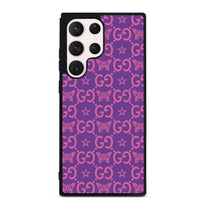 GUCCI LOGO STAR BUTTERFLIES PATTERN Samsung Galaxy S23 Ultra Case Cover GUCCI LOGO STAR BUTTERFLIES PATTERN Samsung Galaxy S23 Ultra Case Cover