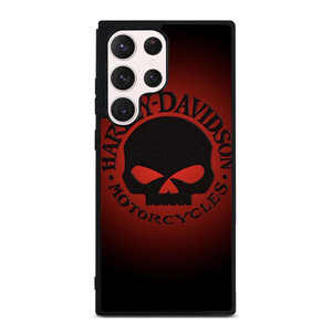 HARLEY DAVIDSON MOTORCYCLES COMPANY SKULL LOGO RED Samsung Galaxy S23 Ultra Case Cover