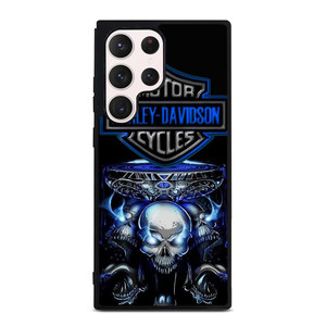 HARLEY DAVIDSON SKULL BLUE Samsung Galaxy S23 Ultra Case Cover HARLEY DAVIDSON SKULL BLUE Samsung Galaxy S23 Ultra Case Cover