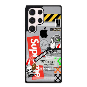 OFF WHITE SUPREME Samsung Galaxy S23 Ultra Case Cover OFF WHITE SUPREME Samsung Galaxy S23 Ultra Case Cover