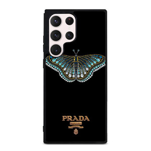 PRADA LOGO DIAMOND BUTTERFLY Samsung Galaxy S23 Ultra Case Cover PRADA LOGO DIAMOND BUTTERFLY Samsung Galaxy S23 Ultra Case Cover