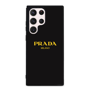 PRADA MILANO GOLD LETTER Samsung Galaxy S23 Ultra Case Cover