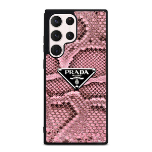 PRADA MILANO LOGO PINK SNAKE TEXTURE Samsung Galaxy S23 Ultra Case Cover PRADA MILANO LOGO PINK SNAKE TEXTURE Samsung Galaxy S23 Ultra Case Cover