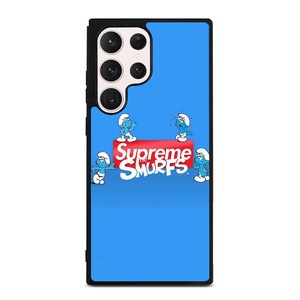 SUPREME AND THE SMURFS Samsung Galaxy S23 Ultra Case Cover