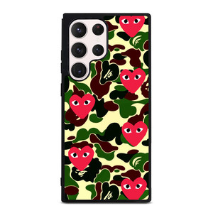 SUPREME BAPE COMME DES GARCONS Samsung Galaxy S23 Ultra Case Cover SUPREME BAPE COMME DES GARCONS Samsung Galaxy S23 Ultra Case Cover