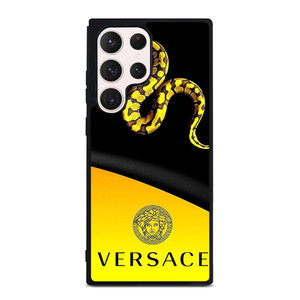 VERSACE LOGO SNAKE ICON YELLOW Samsung Galaxy S23 Ultra Case Cover VERSACE LOGO SNAKE ICON YELLOW Samsung Galaxy S23 Ultra Case Cover