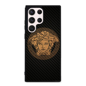 VERSACE WOOD AND CARBON LOGO Samsung Galaxy S23 Ultra Case Cover
