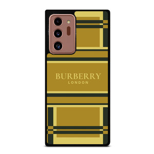BURBERRY LONDON LOGO GOLD PATTERN Samsung Galaxy Note 20 Ultra Case Cover BURBERRY LONDON LOGO GOLD PATTERN Samsung Galaxy Note 20 Ultra Case Cover