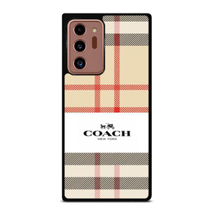 BURBERRY PATTERN X COACH NEW YORK LOGO Samsung Galaxy Note 20 Ultra Case Cover BURBERRY PATTERN X COACH NEW YORK LOGO Samsung Galaxy Note 20 Ultra Case Cover