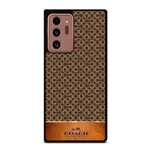 COACH NEW YORK LOGO PATTERN BROWN Samsung Galaxy Note 20 Ultra Case Cover COACH NEW YORK LOGO PATTERN BROWN Samsung Galaxy Note 20 Ultra Case Cover