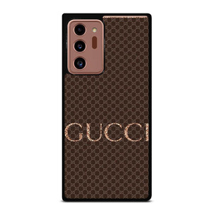 GUCCI LOGO PATTERN BROWN EMBLEM Samsung Galaxy Note 20 Ultra Case Cover GUCCI LOGO PATTERN BROWN EMBLEM Samsung Galaxy Note 20 Ultra Case Cover