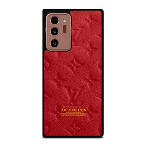 LOUIS VUITTON LV LOGO RED LEATHER Samsung Galaxy Note 20 Ultra Case Cover LOUIS VUITTON LV LOGO RED LEATHER Samsung Galaxy Note 20 Ultra Case Cover