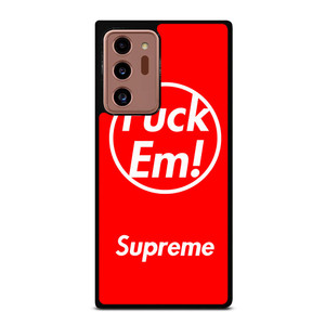 SUPREME FUCK EM RED Samsung Galaxy Note 20 Ultra Case Cover