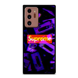 SUPREME PURPLE CASSETTE GLITCH Samsung Galaxy Note 20 Ultra Case Cover